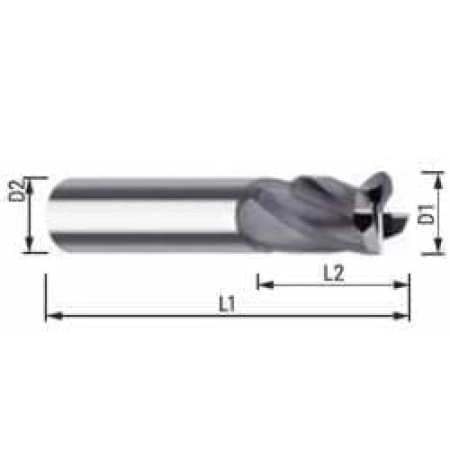 Solid carbide mill